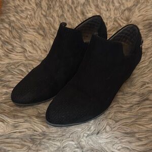 Dr. Scholl's Suede Black Heeled Boots-Excellent condition! ✨